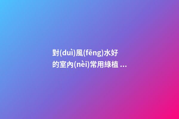 對(duì)風(fēng)水好的室內(nèi)常用綠植 什么植物在室內(nèi)生長(zhǎng)很好